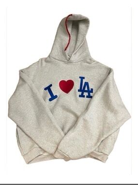 I Love ❤️ LA Dodgers Los Angeles Hoodie MadHappy (?) Baseball Sweatshirt